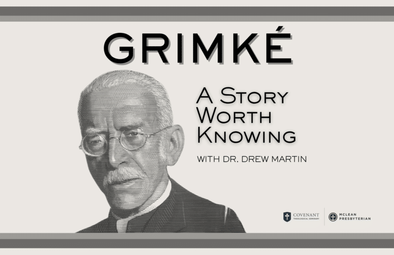 A line drawing of a portrait of Francis Grimke.